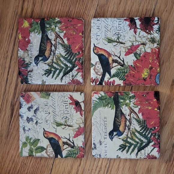 4 stone Tile coasters unique design - Picture 2 of 8